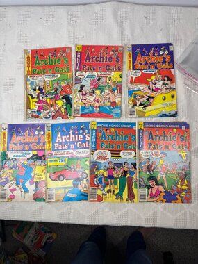 Archies Pals n Gals Vintage Comic Lot Of 7 Issues From 1976 to 1979 Collectible